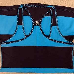 lululemon. SeaWheeze. cool racerback tank. Navy and blue. Size 6. NWOT.